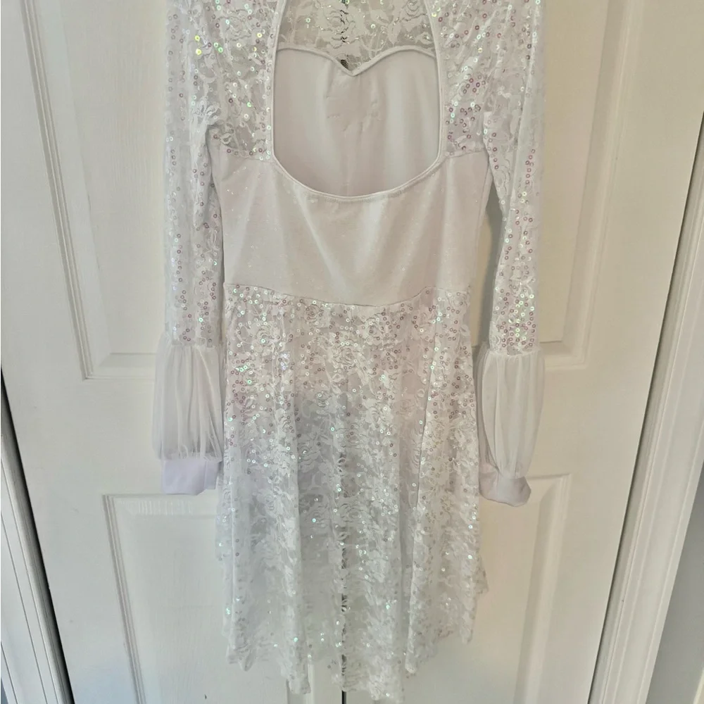 Revolution White Lace Dance Costume